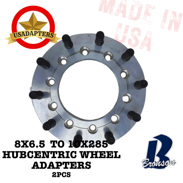 Wheel Adapters 8x6.5 To 8x170 - 3" Thick Forged Aluminum With 14x1.5 Studs
