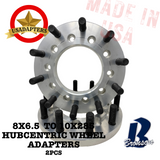 (RAM 2500/3500 '94-'23) 8x6.5 (8x165.1) to 10x285 121.3mm US MADE Hubcentric Wheel Adapters x 2pcs.