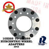 10x225 to 10x285 170.1mm (FORD) US MADE Hubcentric Wheel Adapters x 2pcs.