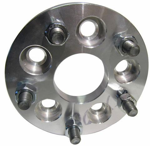 EZAccessory 2 Billet Wheel Adapters - 5x4.75 To 5x112, 1.25" Thick