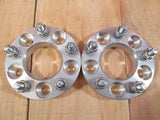 5x5 (127) to 5x100 / 71.5mm Wheel Adapters 1" Thick 1/2x20 Lug Studs Billet Spacers x2