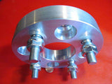 5x4.5 to 5x4.5 / 5x114.3 Wheel Adapters 2" Thick 1/2" studs x 2 Rims 74mm bore